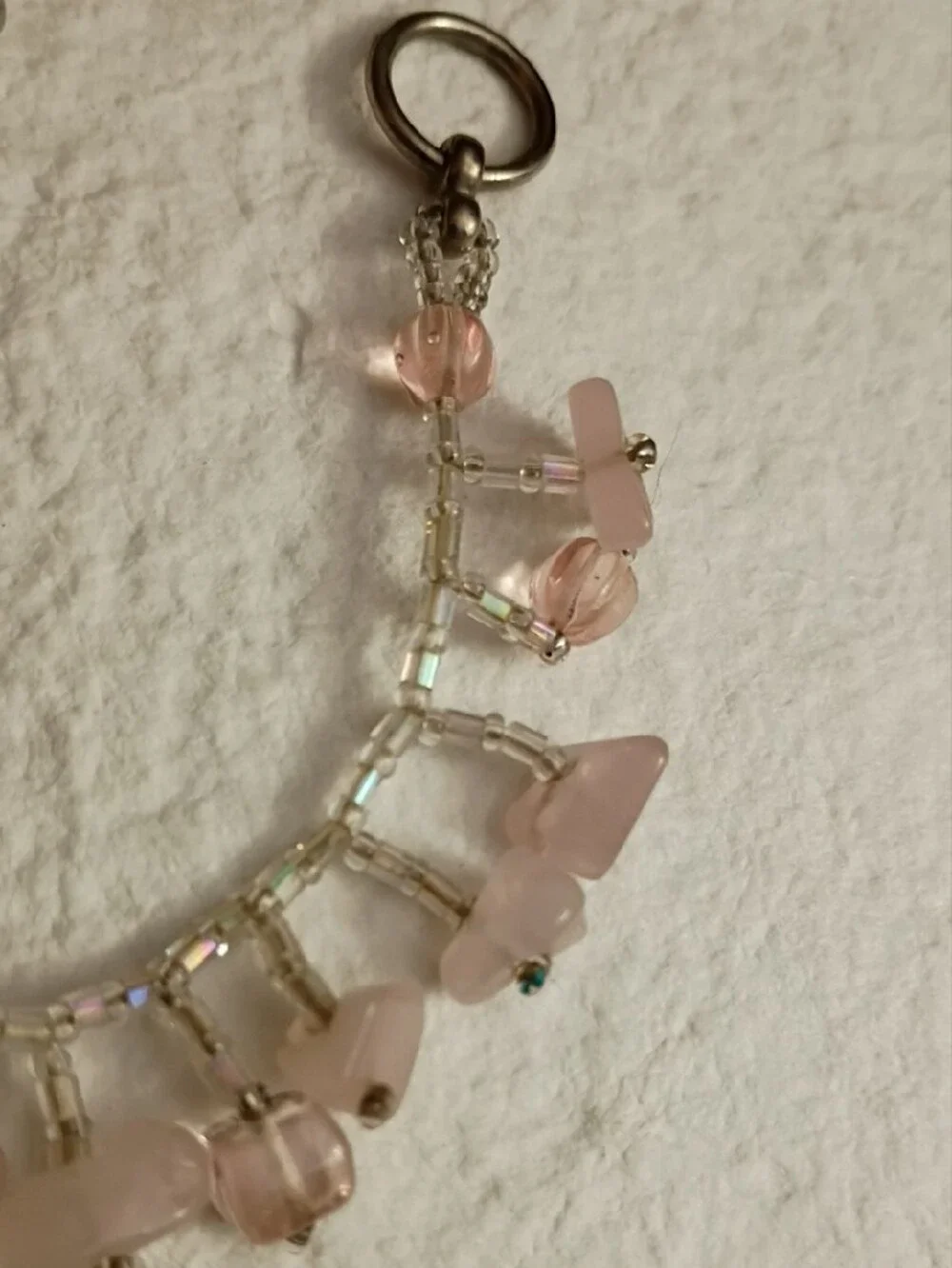 Delicate Rose Quartz Beaded Bracelet - Women Jewelry